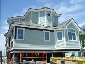 Light blue Houston coastal home