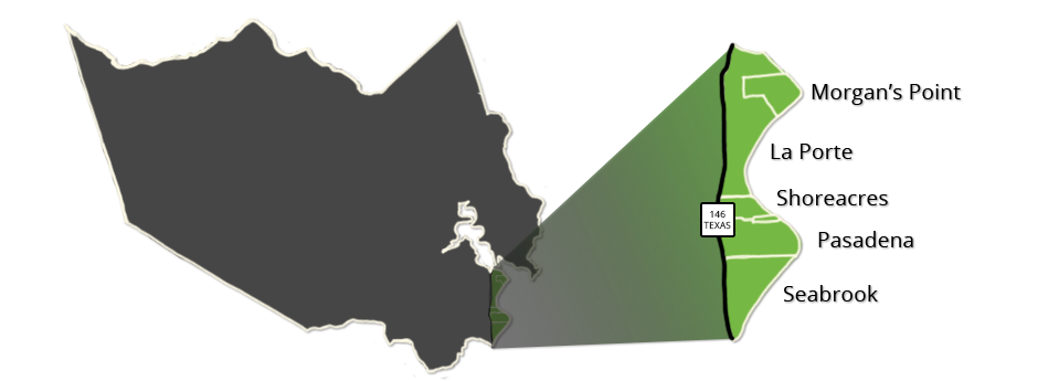 Harris County, TX map