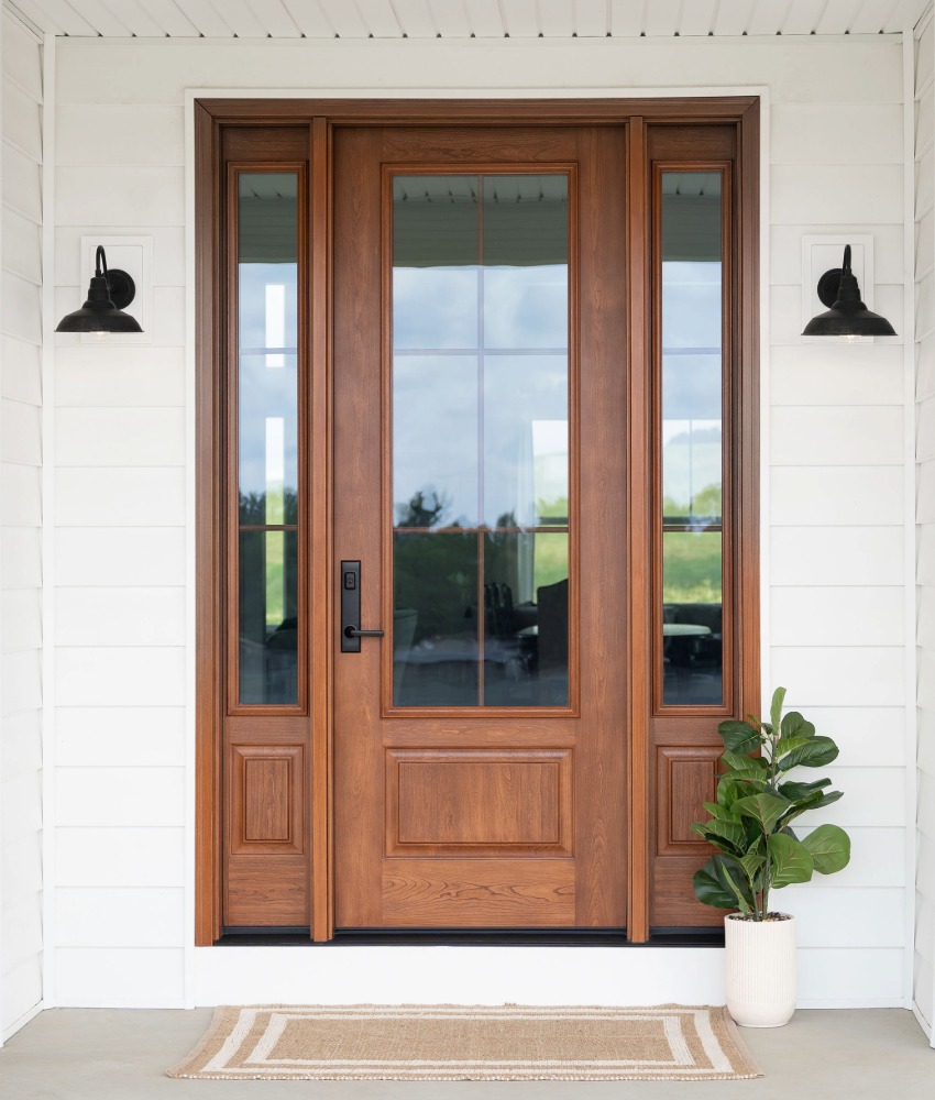 Signet Cherry 440 8ft Stained American Cherry 140 Sidelite Cottage Internal Grids