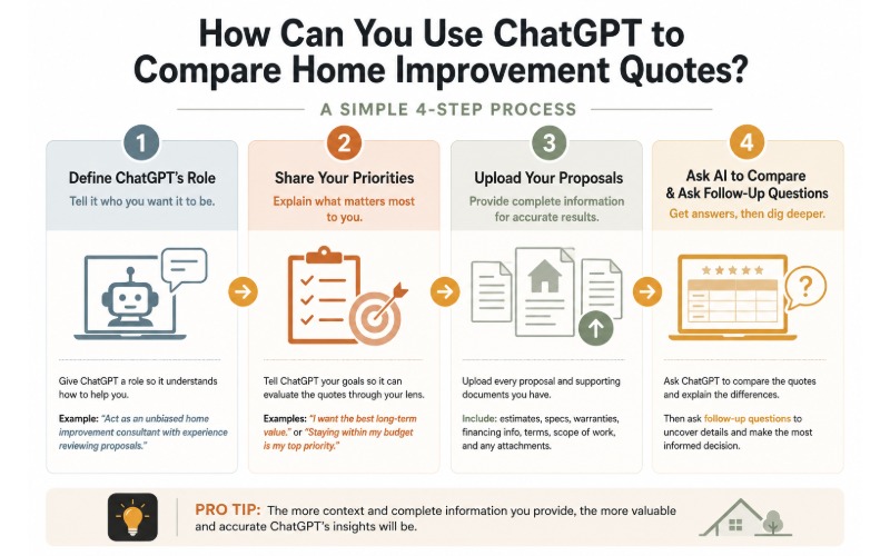 step by step how to ai chatgpt to compare proposals